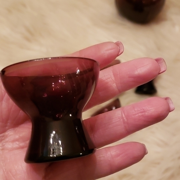 Cambridge Glass‎ AMETHYST DECANTER SET WITH 4 CORDIALS - Picture 10 of 10